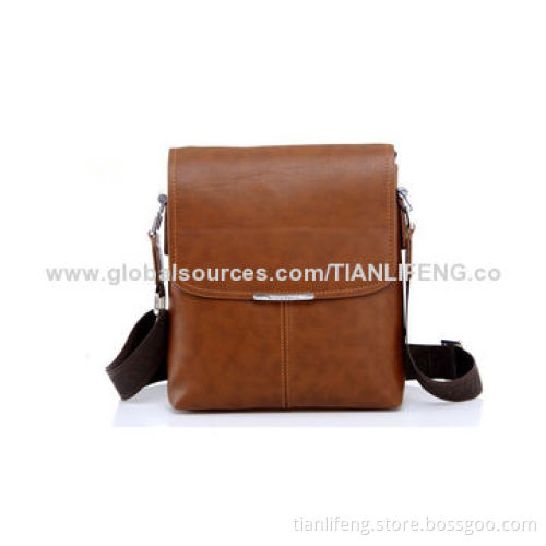 Leather messenger bag for business men